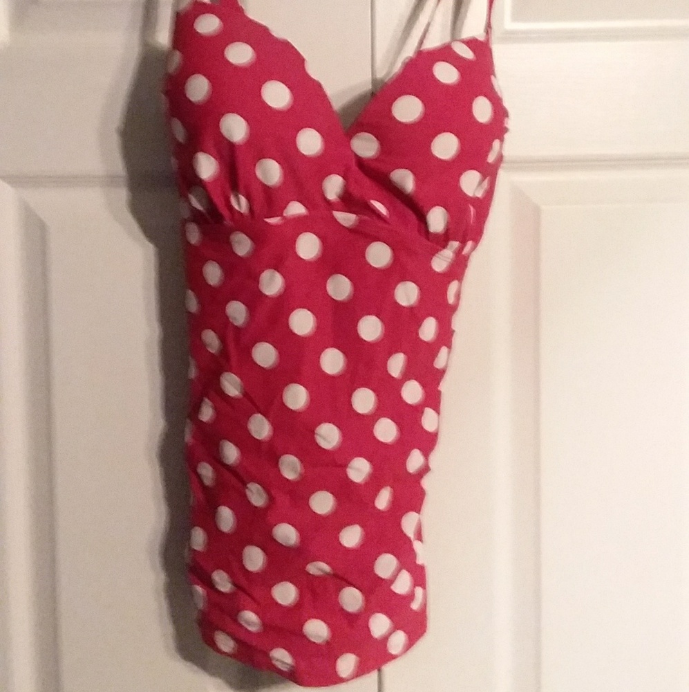 Red Torrid Long Swimsuit Top size 2